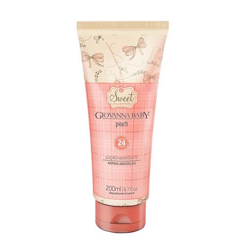 Loção Hidratante Giovanna Baby Peach 200ml