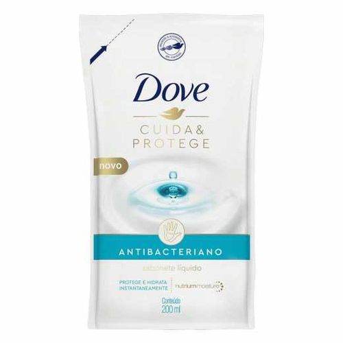 Sabonete Líquido Dove Antibacteriano Cuida & Protege Refil 200ml