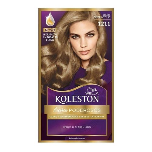 Coloração Creme Koleston Louro Cinza Intenso Cor Nº 1211 com 1 Unidade