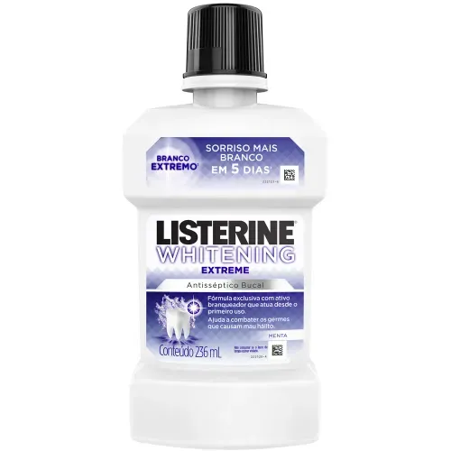 Enxaguante Bucal Listerine Whitening Extreme Menta 236ml