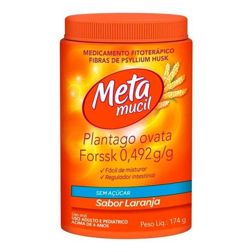 Metamucil Pó Solução Sabor Laranja 174g