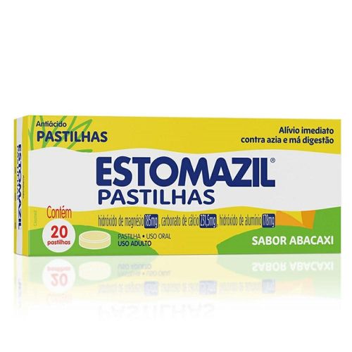 Estomazil 231,5mg + 185mg + 178mg com 20 Pastilhas
