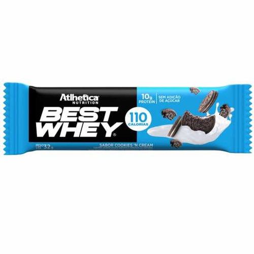 Barra de Proteína Best Whey Atlhetica Nutrition Sabor Cookies'N Cream 32g