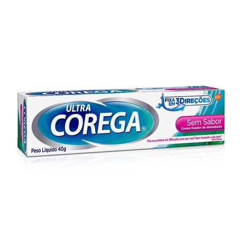 Creme Fixador Ultra Corega sem Sabor 40g