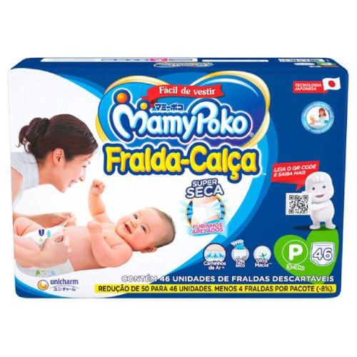 Fralda Calça Mamypoko P Super Seca com 46 Unidades
