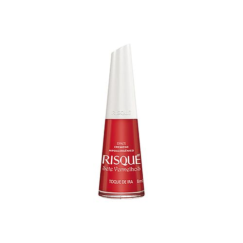 Esmalte Cremoso Risqué 7 Vermelhos Toque de Ira 8ml