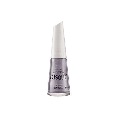 Esmalte Efeito Metálico Risqué de Rosé com a Vida com 8ml