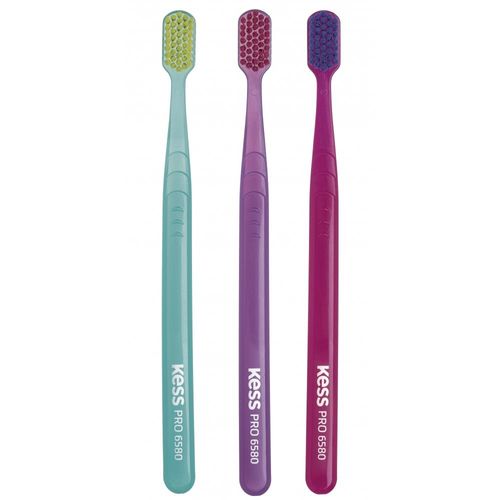 Escova de Dente Kess Pro Extra Macia com 3 Unidades