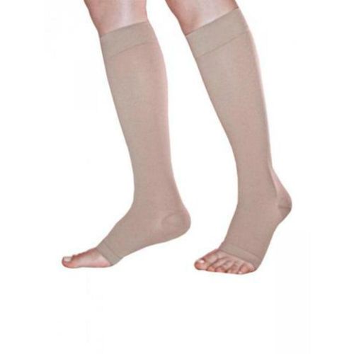 Meia 3/4 sem Ponteira Longa Tamanho G Bege Sigvaris Bas 20-30 com 1 Par