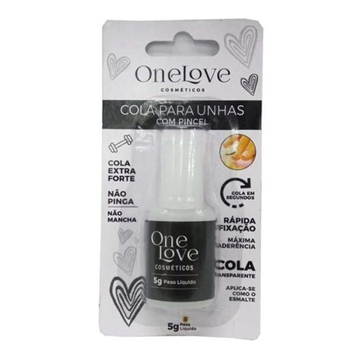Cola para Cílios Transparente com Pincel One Love 5g