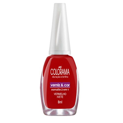 Esmalte Colorama Verniz & Cor Vermelho Ivete 8ml