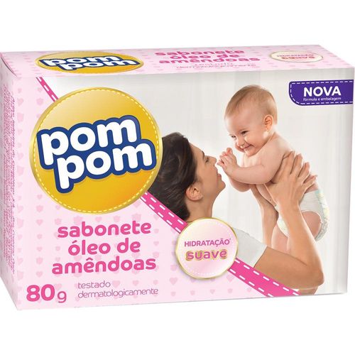 Sabonete em Barra Óleo de Amêndoas Pom Pom 80g