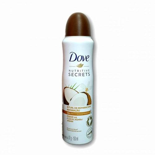 Dove Desodorante Aerossol Desodorante Antitranspirante Feminino Coco 150ml