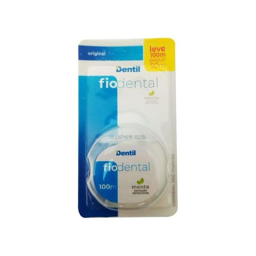 Fio Dental Sabor Menta Dentil Original Pague 50m e Leve 100m