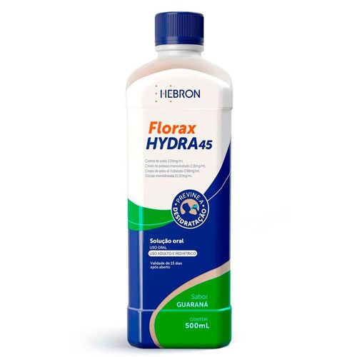 Florax Hydra 45 Suspensão de Uso Oral Sabor Natural Frasco 500ml