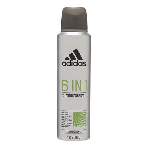Desodorante Antitranspirante Aerosol Adidas 6 In 1 Masculino 72H 150ml
