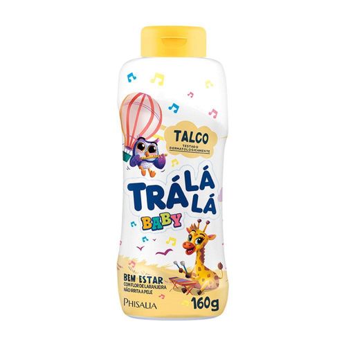 Talco Infantil Trá Lá Lá Baby Bem Estar 160g