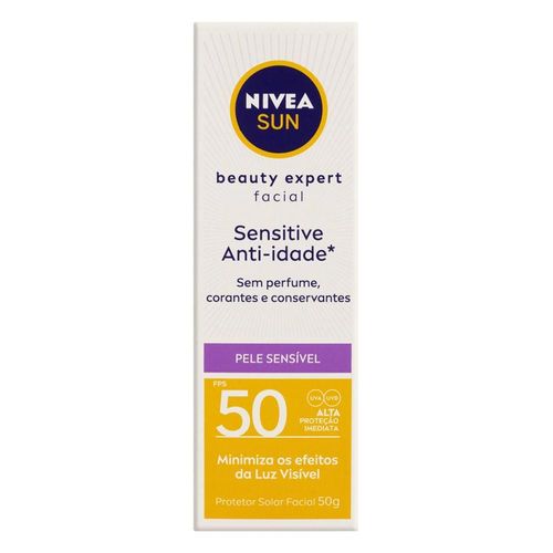 Protetor Solar Facial FPS 50 Sun Sensitive Nivea 50g