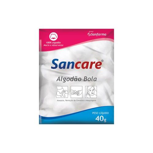 Algodão em Bola Sancare 40g
