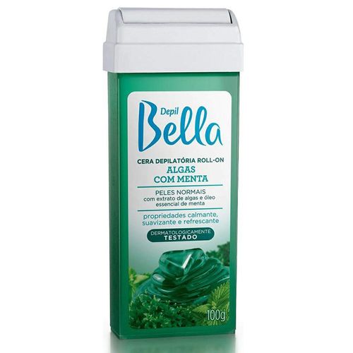 Cera Depilatória Roll-On Depil Bella Algas com Menta 100g