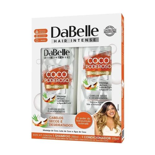 Kit Dabelle Coco Poderoso com Shampoo 250ml + Condicionador 175ml