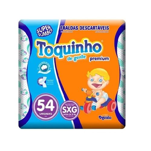 Fralda Toquinho de Gente SXG com 54 Unidades