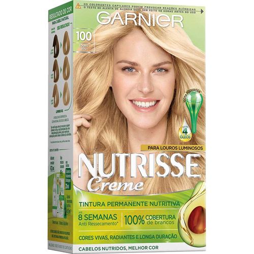 Coloração Nutrisse Garnier N° 100 Louro Claríssimo com 1 Unidade