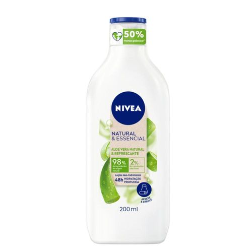 Nivea Body Loção Hidratante Corporal Natural e Essencial Aloe Vera 200ml