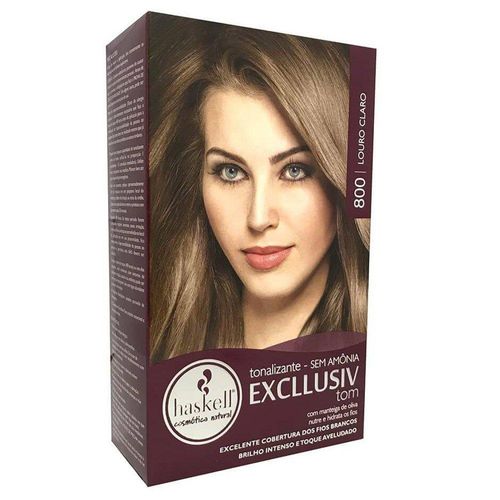 Kit Tonalizante Excllusiv Cor Nº 800 Louro Claro Haskell com 1 Unidade