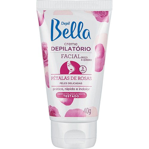 Creme Depilatório Facial Pétalas de Rosas Depil Bella 40g
