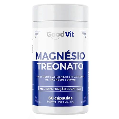 Magnésio Treonato Good Vit com 60 Cápsulas