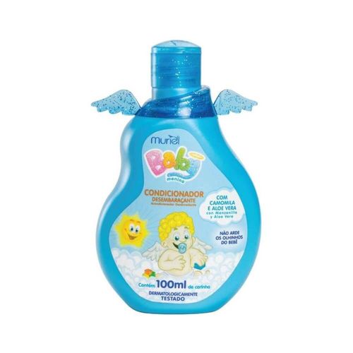 Condicionador Desembaraçante Infantil Muriel Baby Azul 100ml