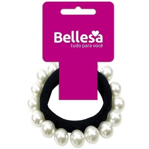 Elástico para Cabelos Bellesa Pérolas com 1 Unidade