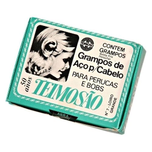 Grampos para Cabelos Teimosão Nº 7 Loiro com 100 Unidades