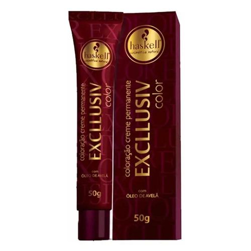 Coloração Haskell Excllusiv Color Nº 4.66 Castanho Médio 50g