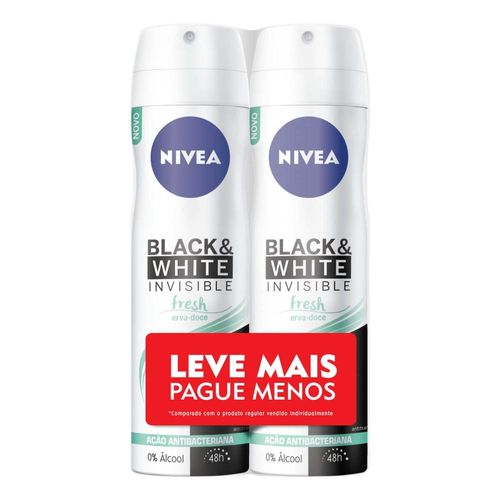 Desodorante Nivea I B W Aerossol Fresh 50% Desconto Na 2 Unidade 150ml 150ml