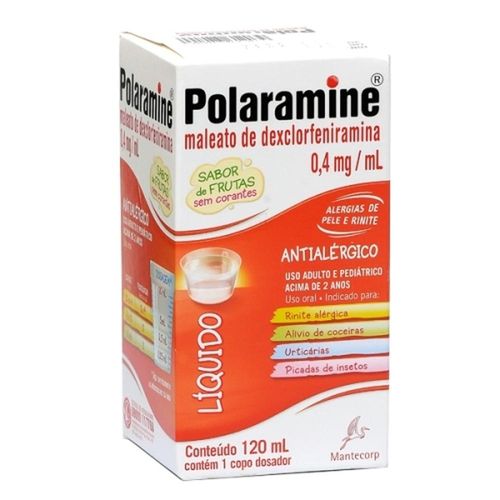 Polaramine 0,4mg/ml Sabor de Frutas Solução 120ml