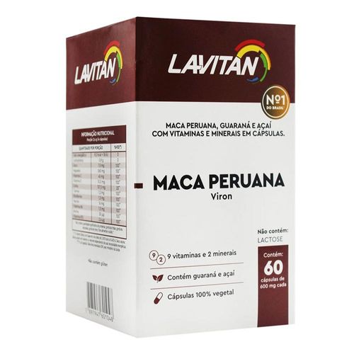Lavitan Maca Peruana Viron com 60 Cápsulas