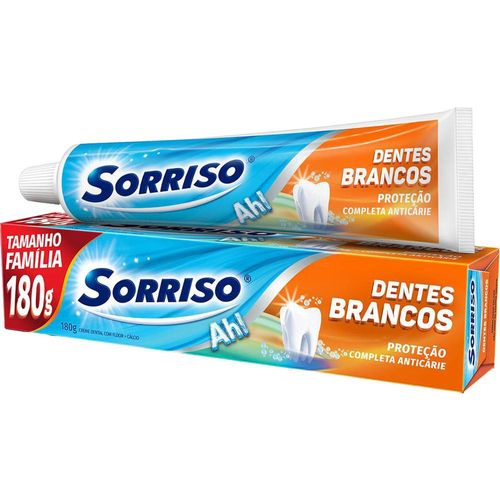 Creme Dental Dentes Brancos Sorriso 180g