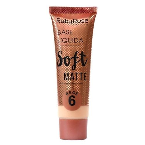 Base Líquida Soft Matte Nº 6 Bege Ruby Rose 29ml