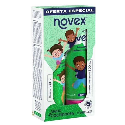 Kit Novex Meus Cachinhos com Shampoo 300ml + Condicionador 300ml