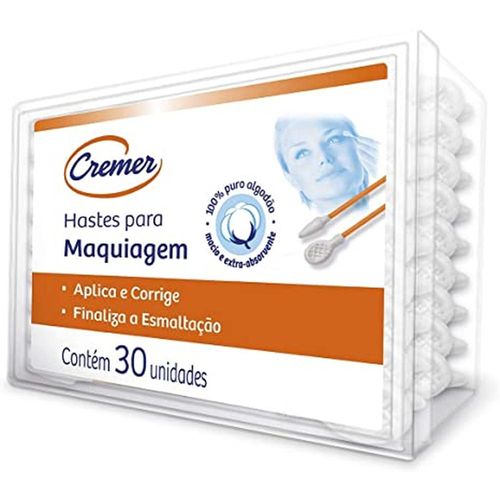 Hastes Flexíveis para Maquiagem Cremer com 30 Unidades