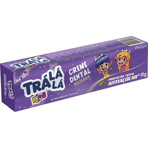 Creme Dental Trá Lá Lá Kids Proteção Total Antiaçúcar 50g