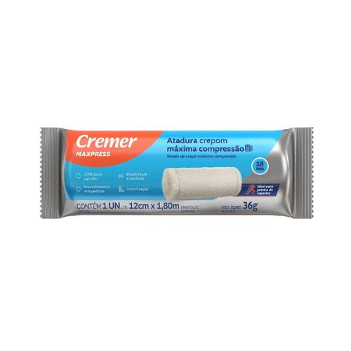 Atadura de Crepe PolarFix 12cm X 1.8m com 1 Rolo