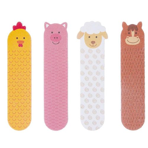 Kit Buba Baby Lixas de Unha Fazendinha com 4 Unidades