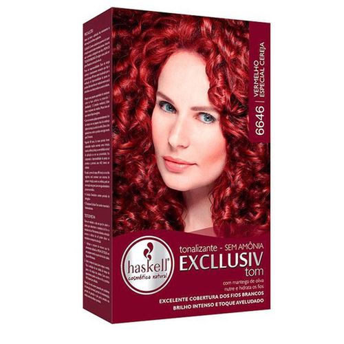 Kit Tonalizante Cor N° 6646 Vermelho Especial Cereja Haskell com 1 Unidade