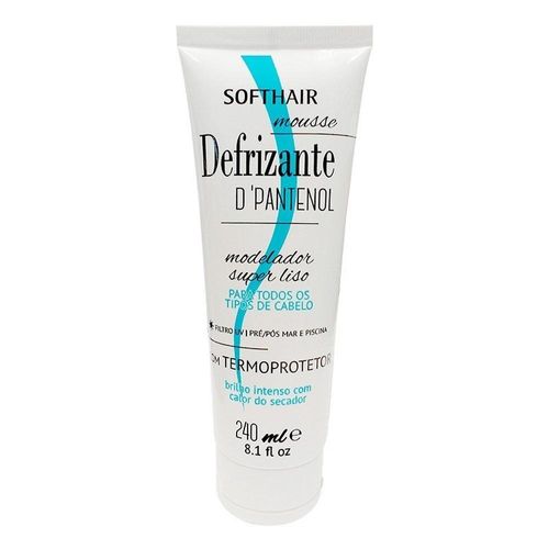 Soft Hair Mousse Defrizante D Pantenol Modelador Termo Protetor 240ml