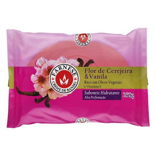 Sabonete em Barra Hidratante Flor de Cerejeira e Vanilla Farnese 180g