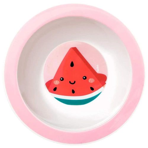 Prato Baby Bowl Frutti Melancia Buba com 1 Unidade