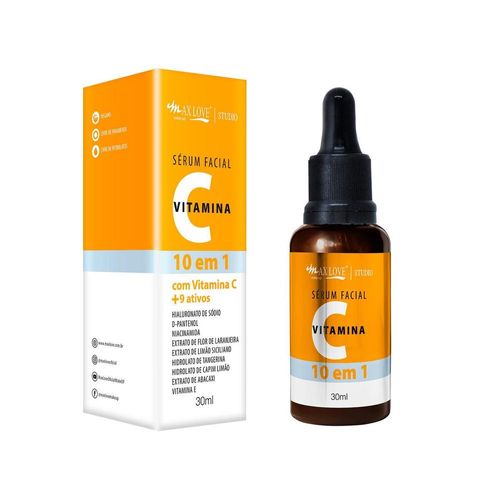 Max Love Rosto Sérum Facial 10 em 1 Vitamina C 30ml